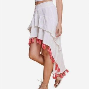 Chic GUADALUPE High-Low ANGELI Aqua
Skirt with Tassels